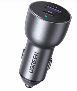 Ultra brzi auto punjač 2x USB-A USB-C 3A 52.5W CD213 UGREEN