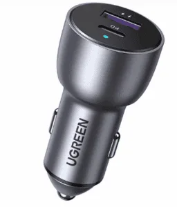 Ultra brzi auto punjač 2x USB-A USB-C 3A 52.5W CD213 UGREEN