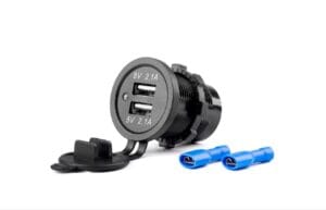 Ugradbeni auto punjač 2xUSB 12-24V