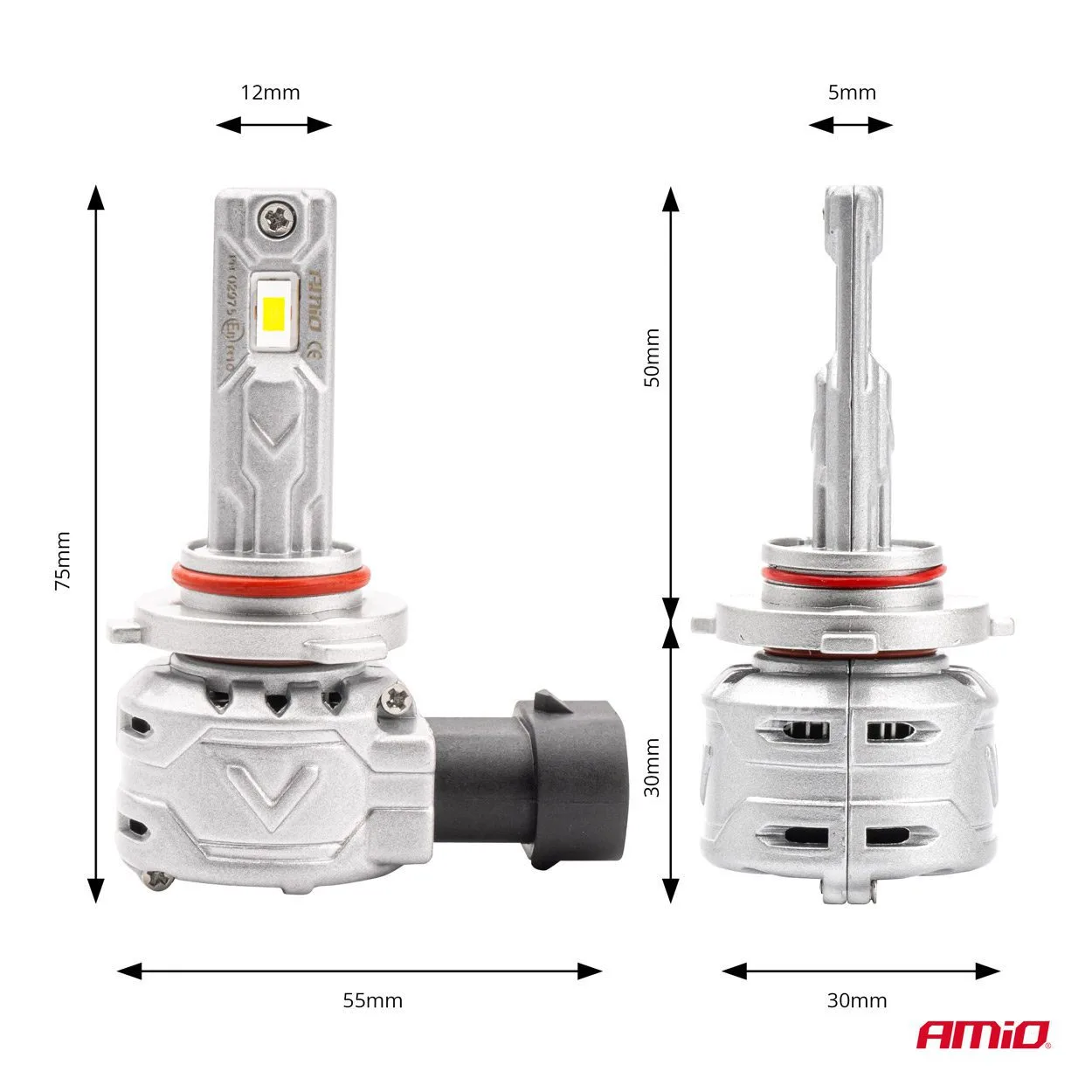 LED sijalice HB4 9006 X2 AMIO - Slika 2