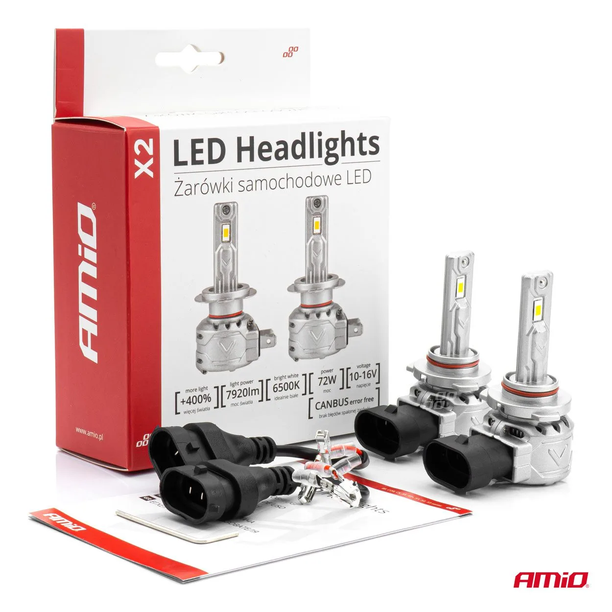 LED sijalice HB4 9006 X2 AMIO - Slika 4