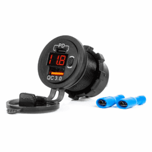 Ugradbeni auto upaljač sa voltmetrom AMIO